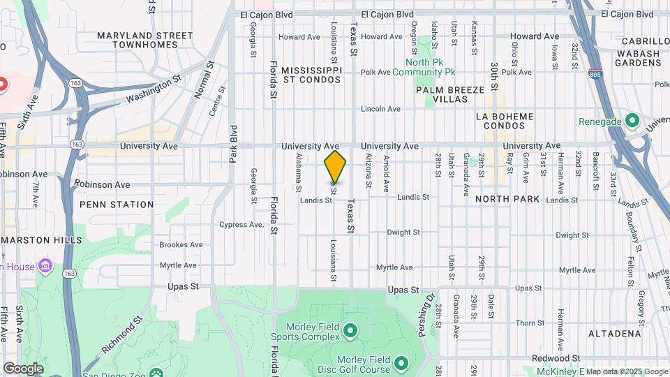 3627 Louisiana St Map and Location Details