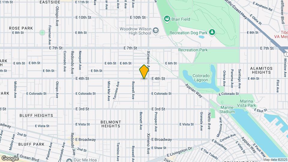 4314-4320 E 4th St Mapa y Detalles de la Ubicación