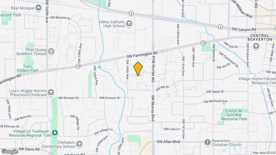 14735 SW Redbud Way Map and Location Details