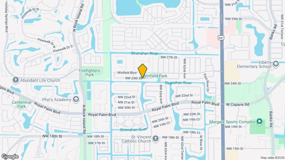 6542 NW 24th Ct Map and Location Details