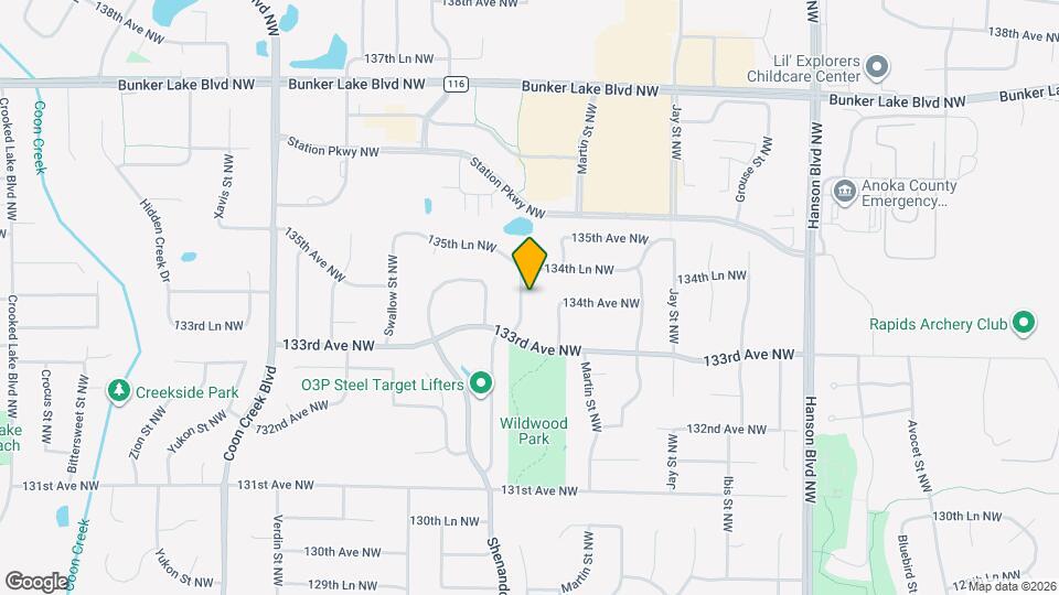 13389 Nightingale St NW Mapa y Detalles de la Ubicación