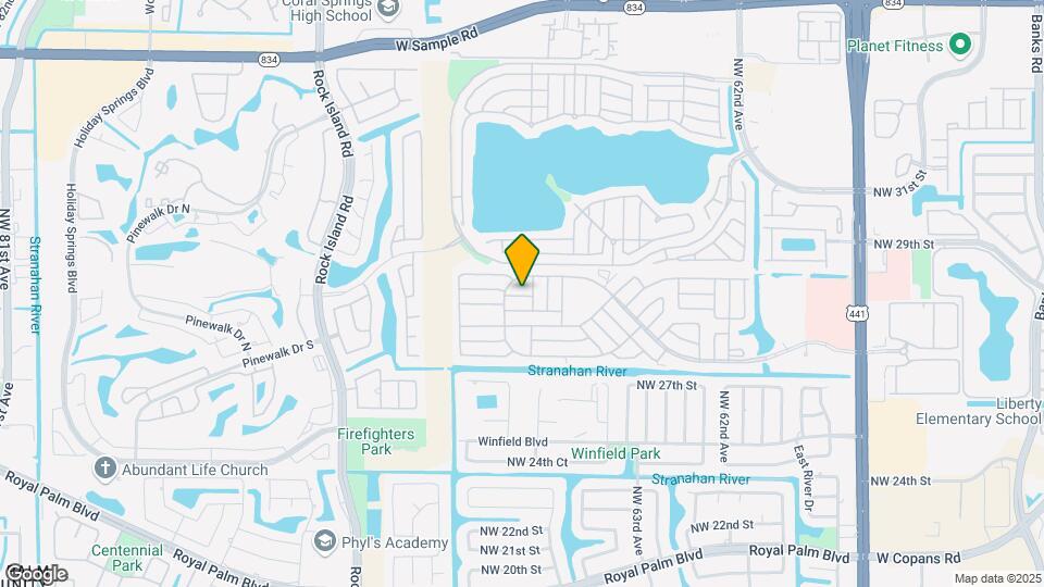6615 NW 29th Pl Map and Location Details
