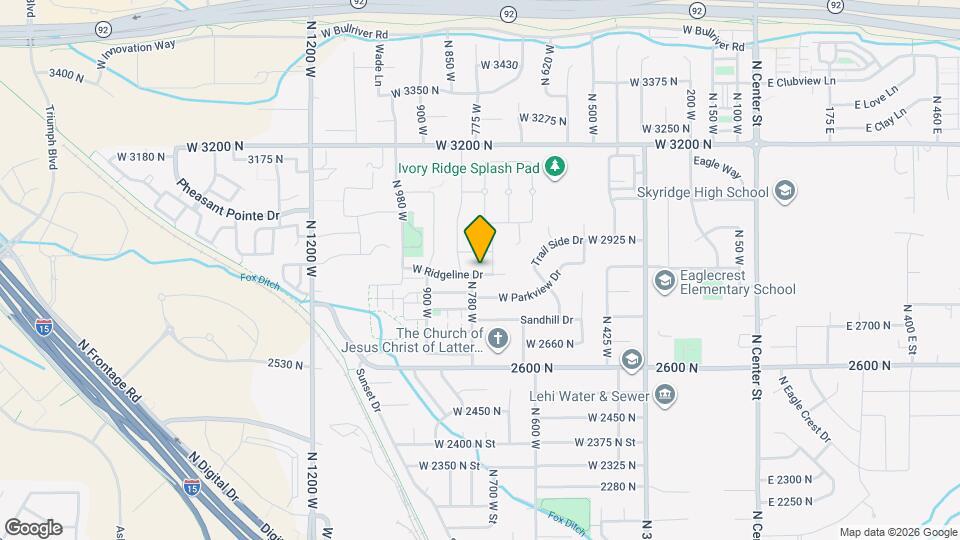 744 W Ridgeline Dr Map and Location Details