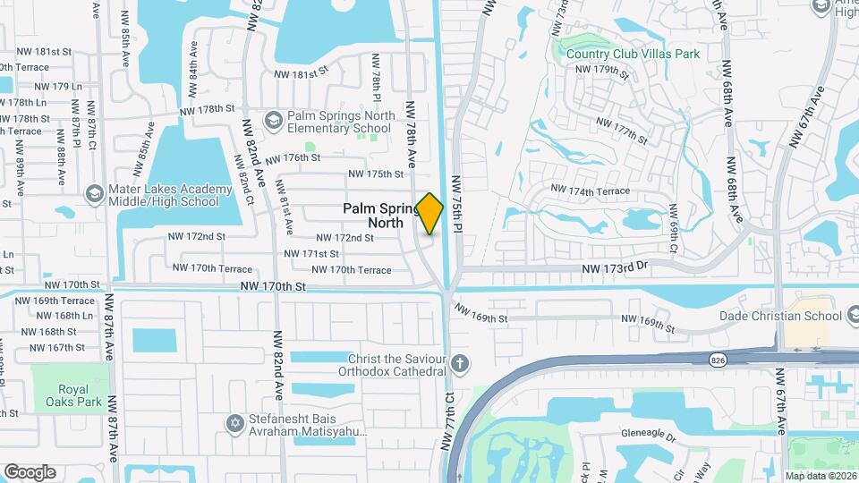 17100 NW 77th Ct Map and Location Details