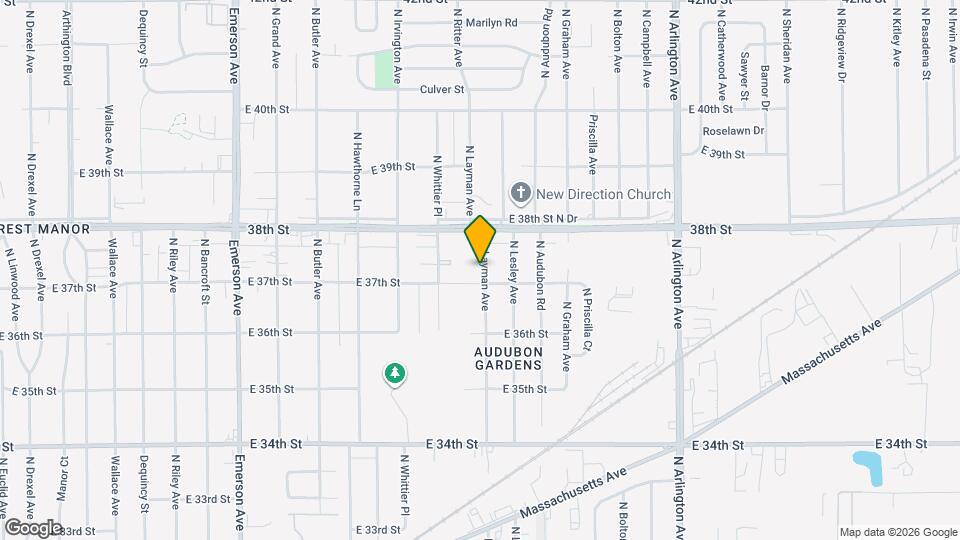 3710 N Layman Ave Map and Location Details