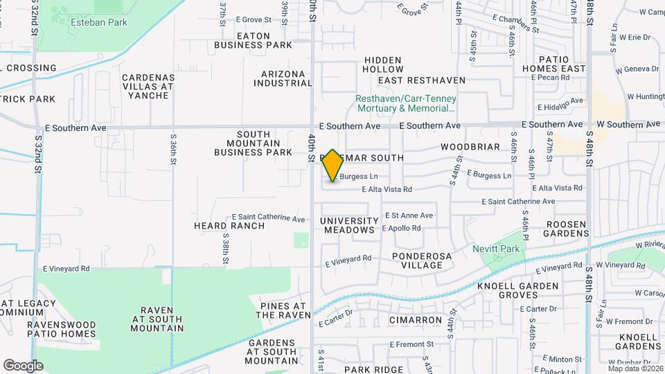 4028 E Alta Vista Rd Map and Location Details