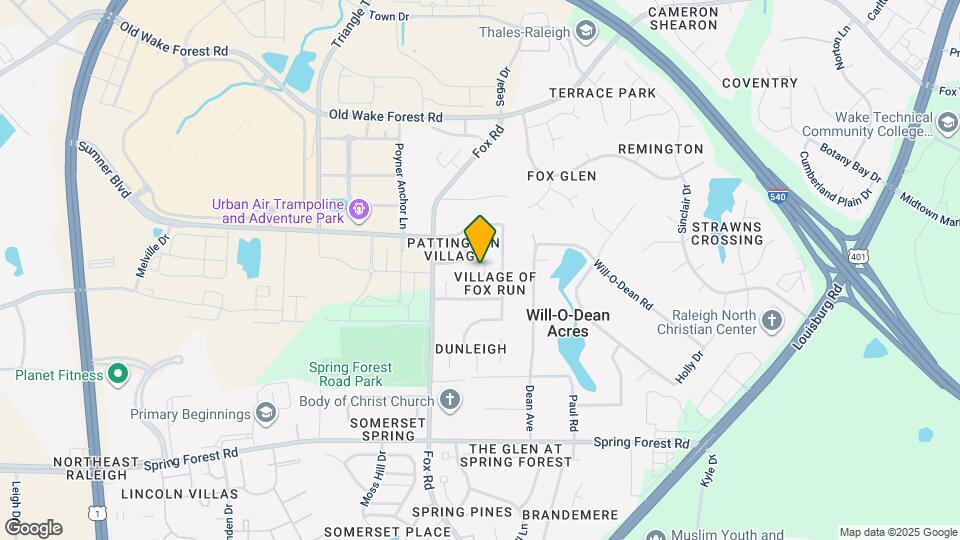 5947 Four Townes Ln Map and Location Details