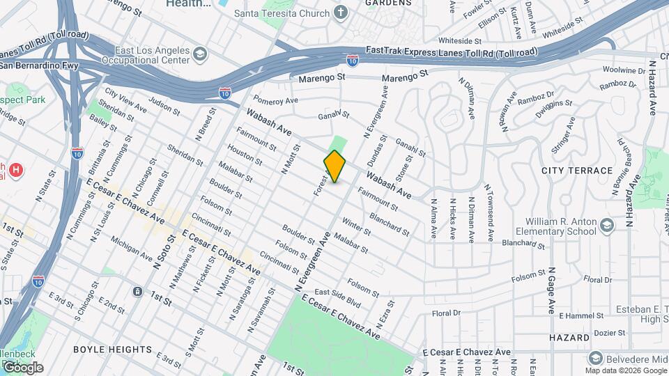 2821 1/2 Blanchard St Mapa y Detalles de la Ubicación