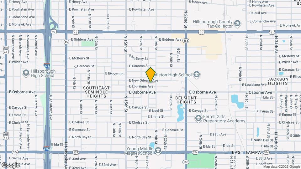 1804 E Louisiana Ave, Unit Duplex Mapa y Detalles de la Ubicación