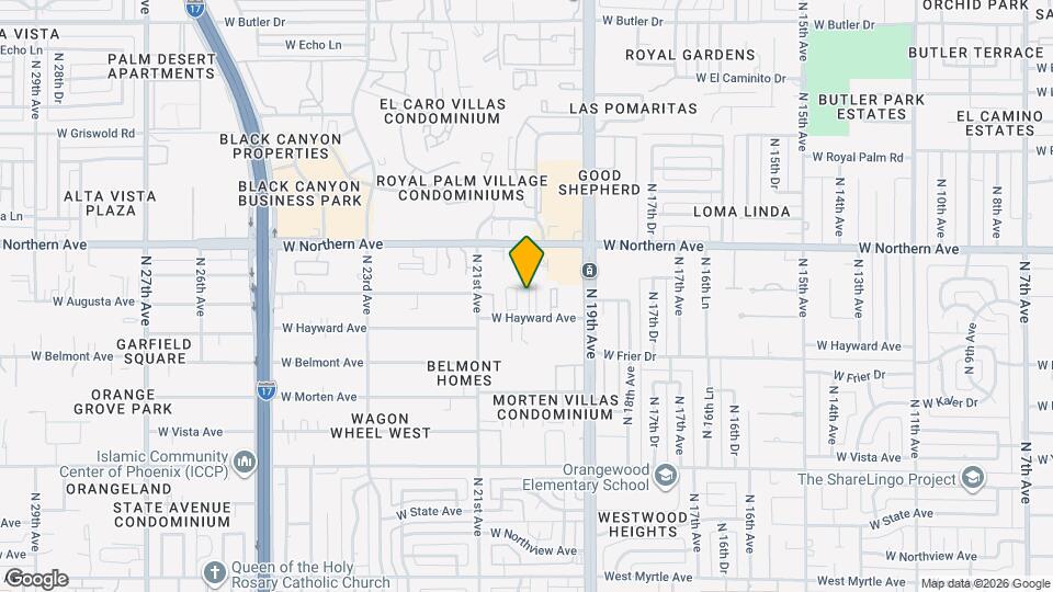 7770 N 20th Ave Map and Location Details