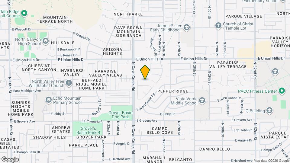 2507 E Villa Maria Dr Mapa y Detalles de la Ubicación