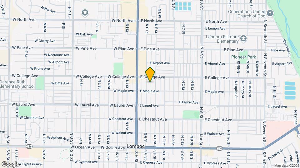 518-520 N G St Map and Location Details