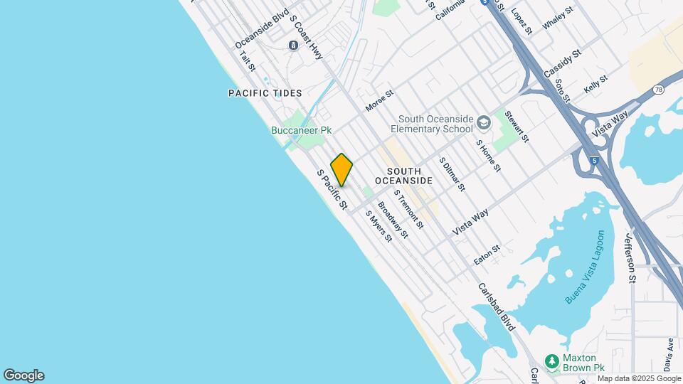 1722 S Pacific St Map and Location Details