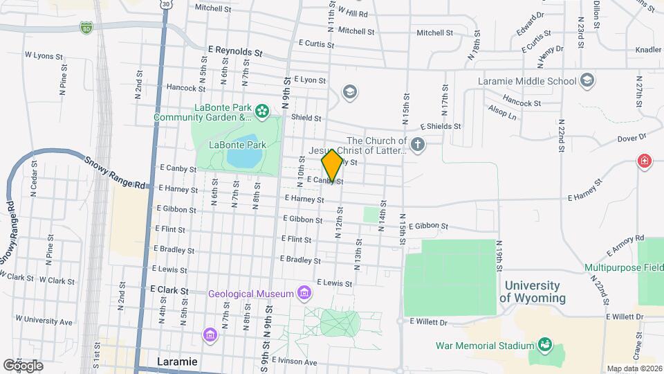 1112 E Canby St Map and Location Details
