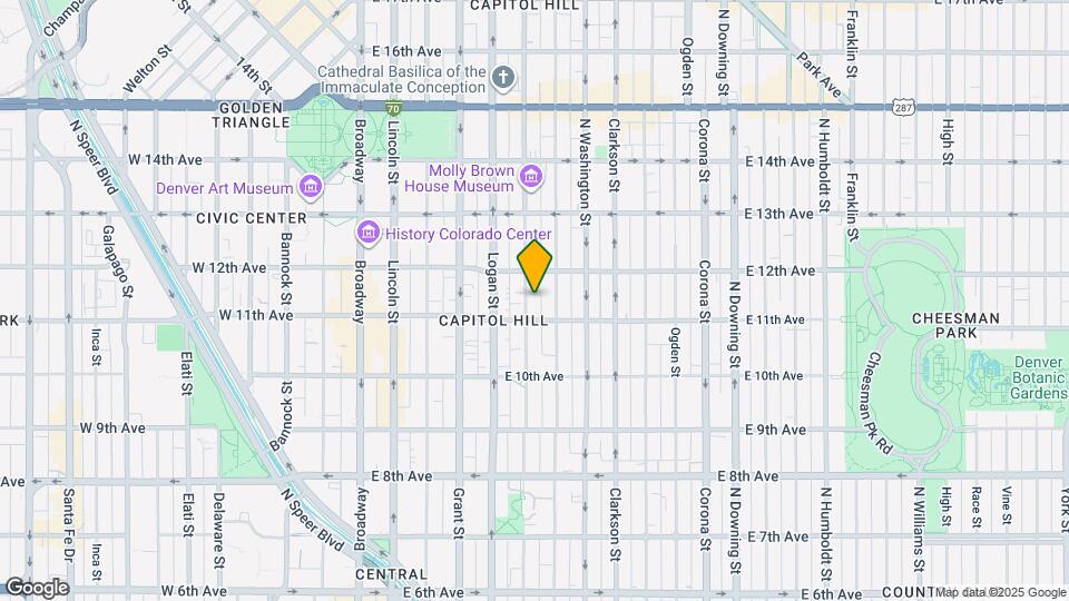 1130 Pennsylvania St Map and Location Details