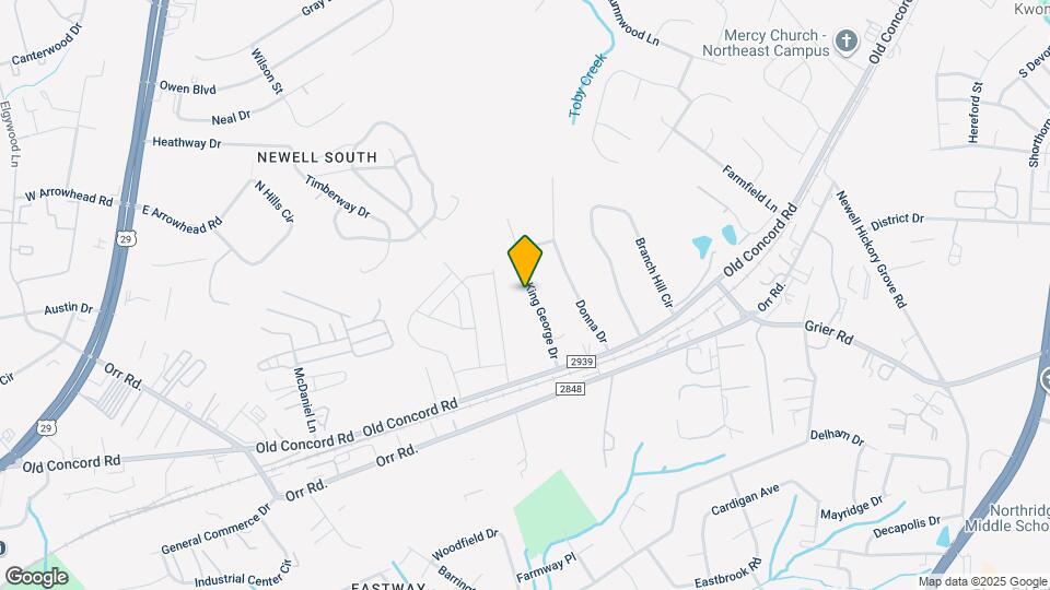 6121 King George Dr Map and Location Details