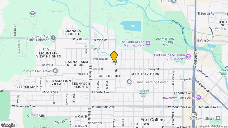 419 Wood St Map and Location Details