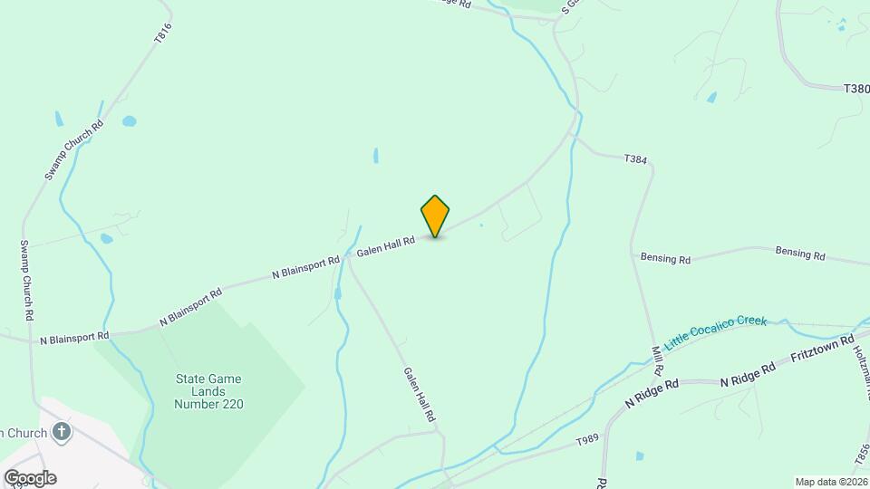 800 Galen Hall Rd Map and Location Details