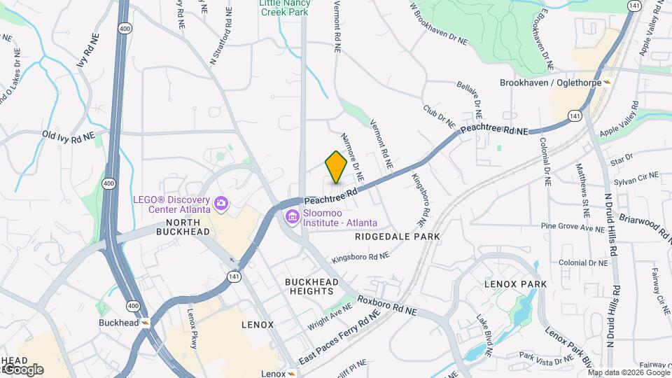 3660 Peachtree Rd NE, Unit E-6 Mapa y Detalles de la Ubicación