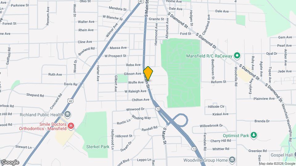 555 S Main St Map and Location Details