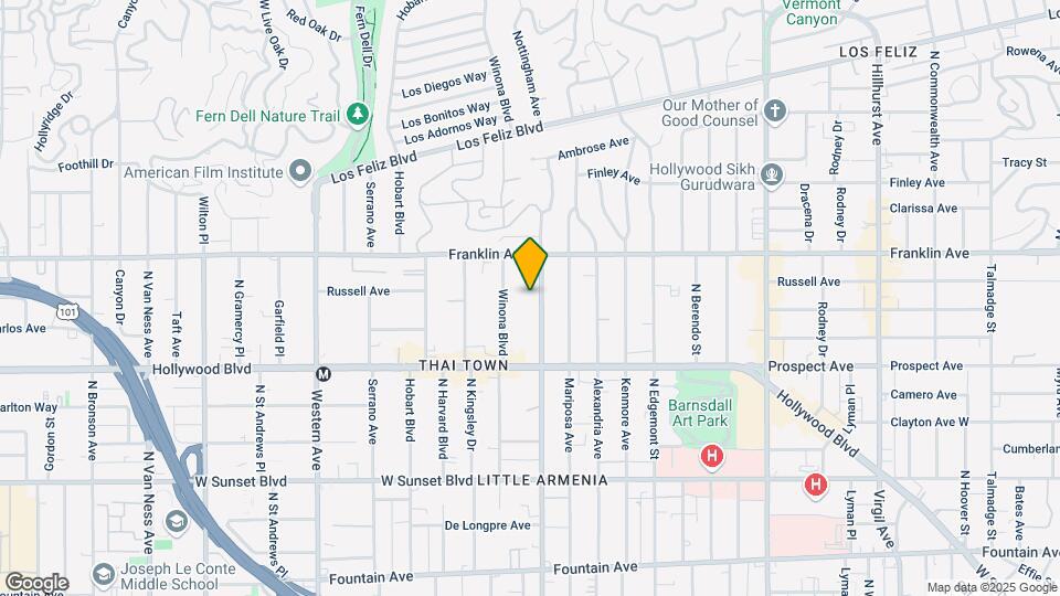 1815 Normandie Ave Mapa y Detalles de la Ubicación