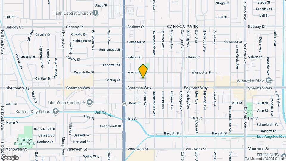 7227 Jordan Ave Map and Location Details