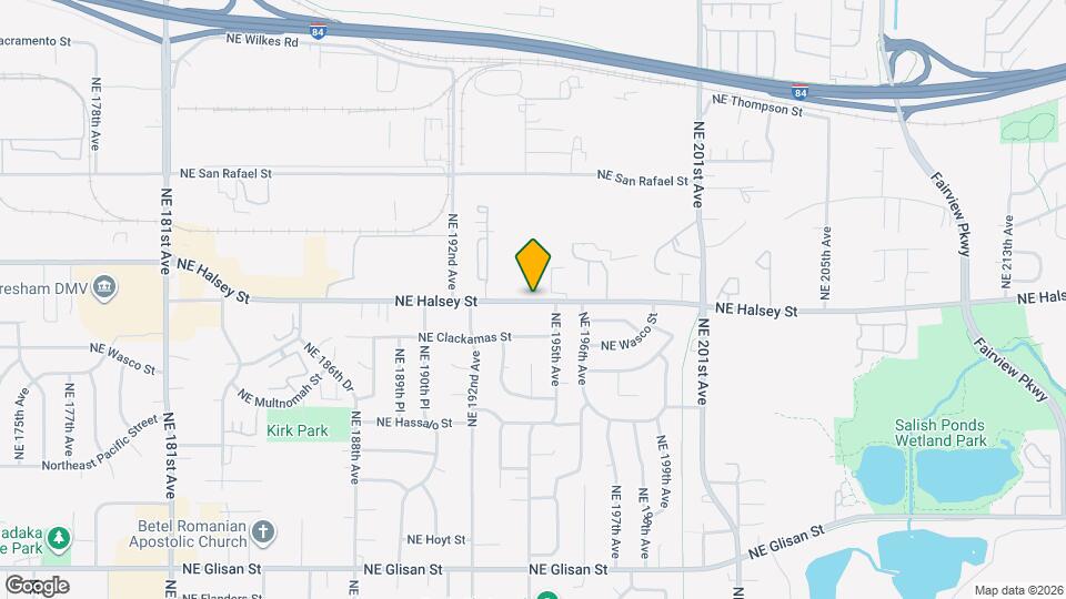 19927 NE Halsey St Map and Location Details