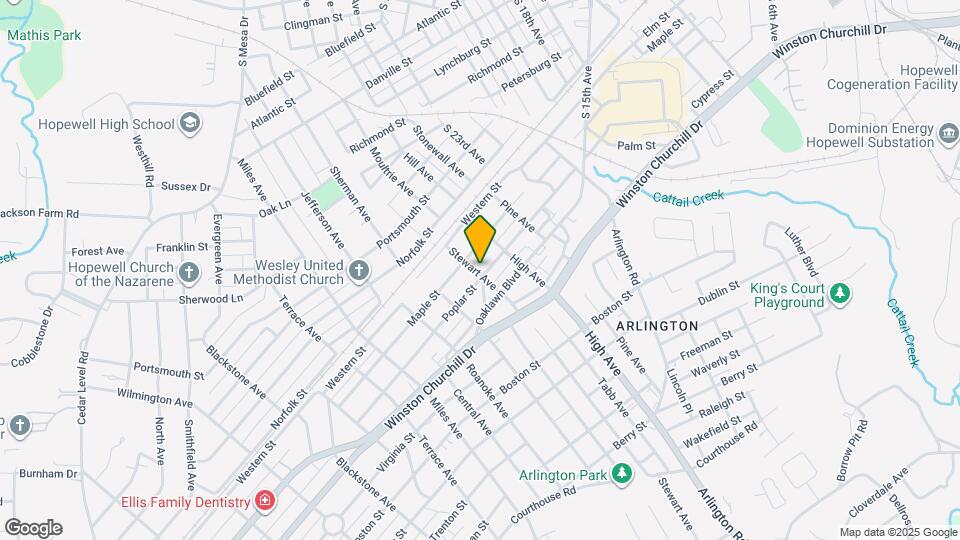 2609 Poplar St Map and Location Details