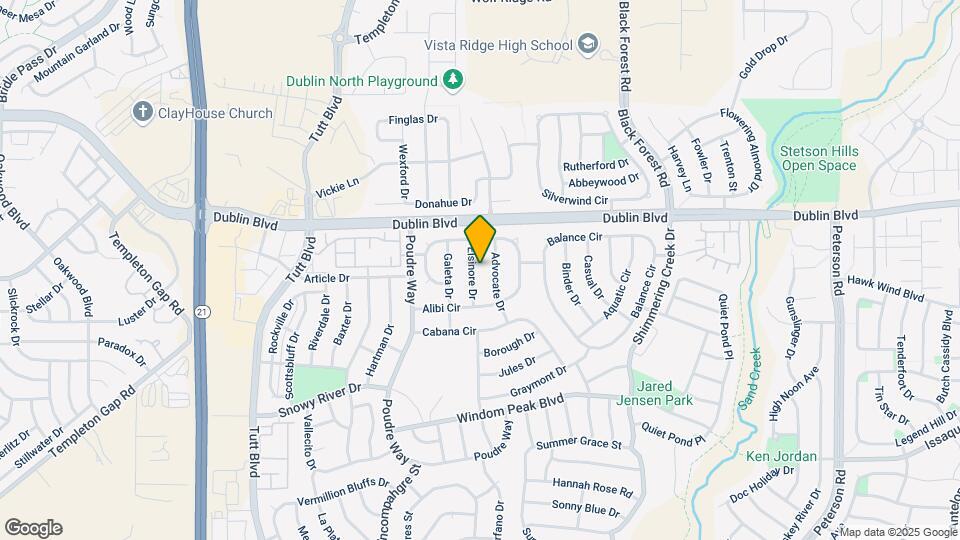 6447 Elsinore Dr Map and Location Details