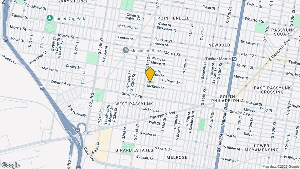 2033 McKean St Map and Location Details