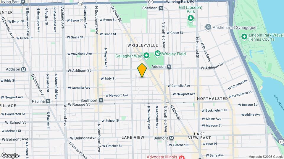 1151 W Eddy St Map and Location Details