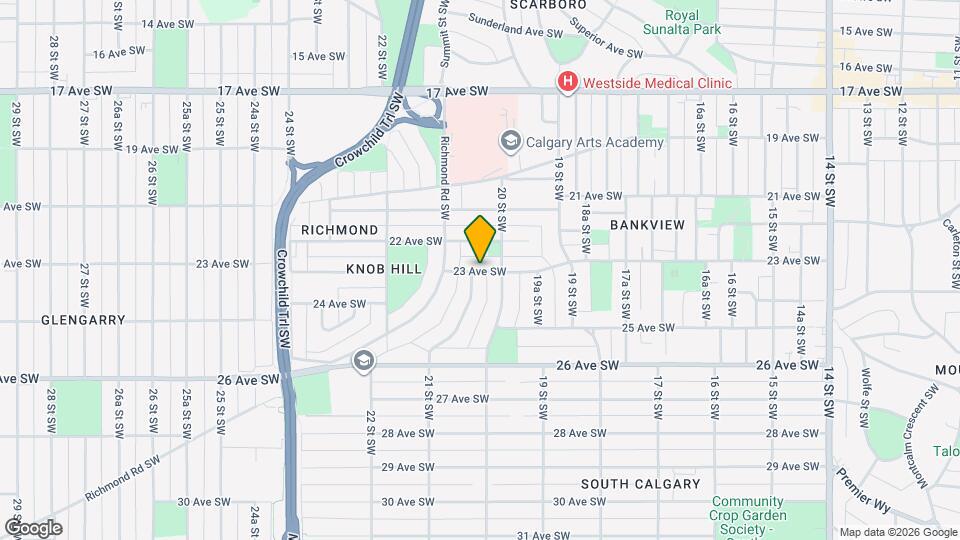 2116-2123 23 Ave SW Map and Location Details