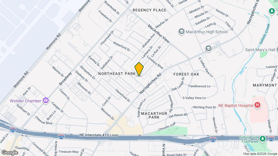 2811 Woodbury St Map and Location Details