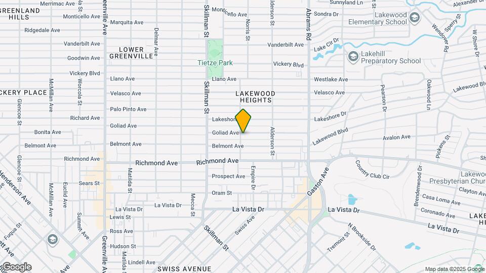 6202 Goliad Ave Map and Location Details