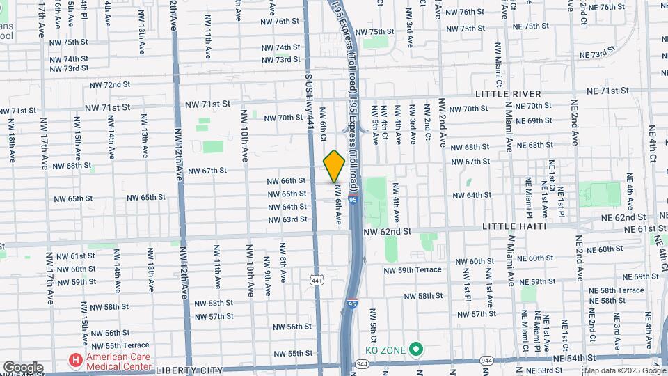 6480 NW 6 Ave Map and Location Details