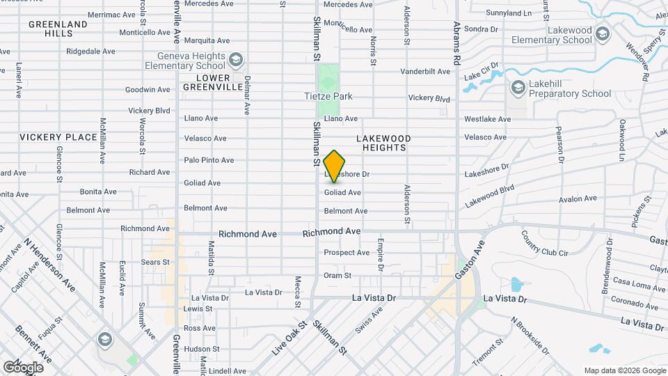 6127 Goliad Ave, Unit 6127 Goliad Ave Map and Location Details
