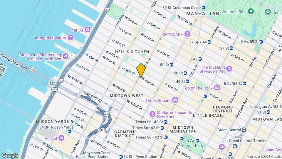 370-372 W 46th St Map and Location Details