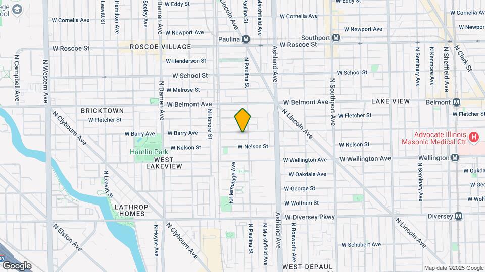 1709 W Barry Ave Mapa y Detalles de la Ubicación