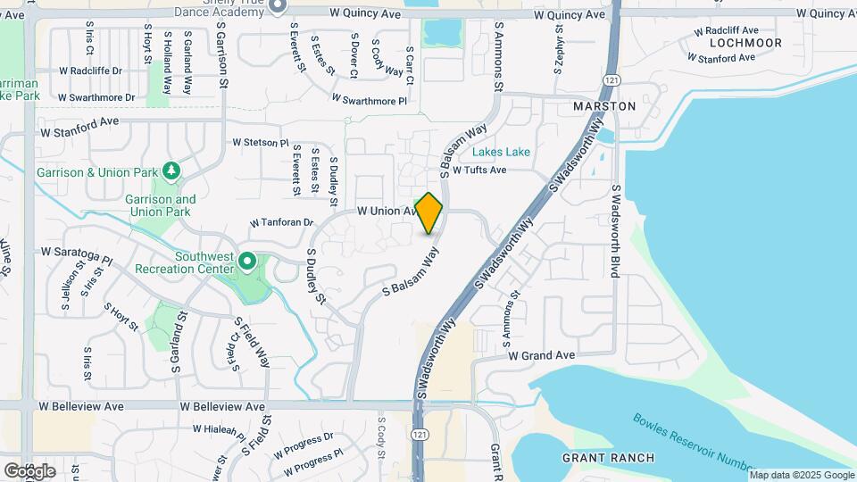 4747 S Balsam Way Map and Location Details