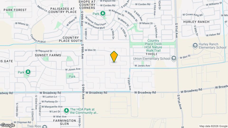 9614 W Agora Ln Map and Location Details