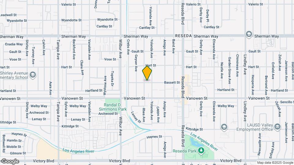 18723 Bassett St Map and Location Details