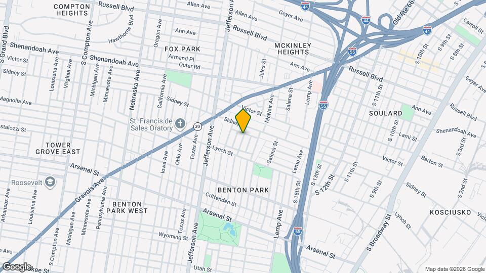 2616 Missouri Ave Map and Location Details