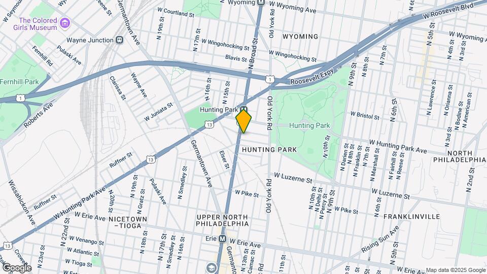 4115 N Broad St Map and Location Details