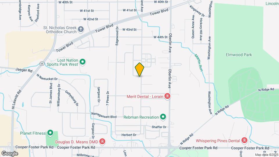 1403 Lindenwood Dr Map and Location Details
