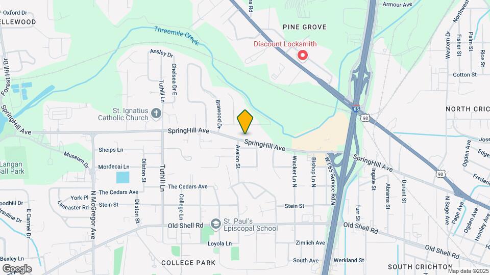 3522 SpringHill Ave Map and Location Details