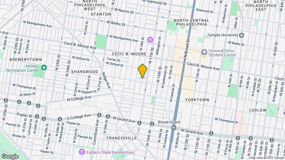 1507 N Bouvier St Map and Location Details