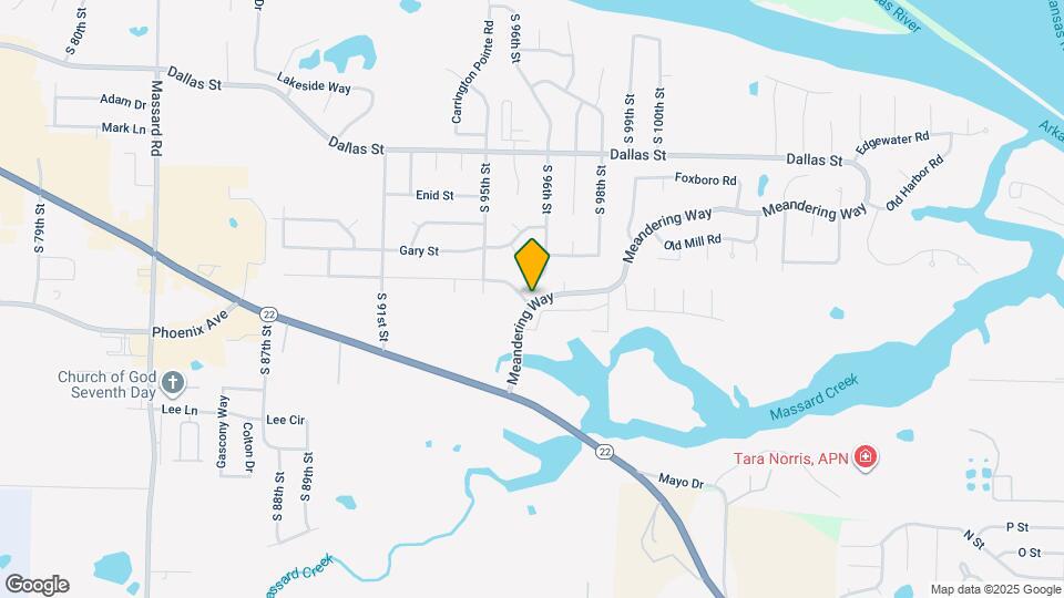9607 Houston St Map and Location Details