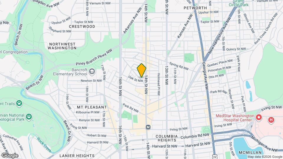 1411 Oak St NW, Unit 201 Mapa y Detalles de la Ubicación