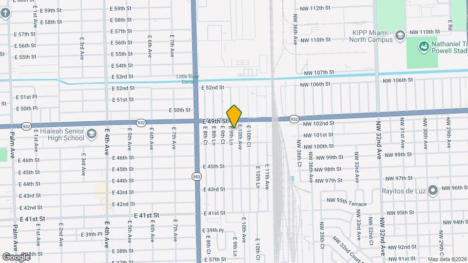 4817 E 9th Ln Map and Location Details