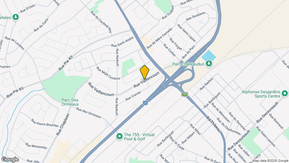 65 Vaillancourt Rue Map and Location Details
